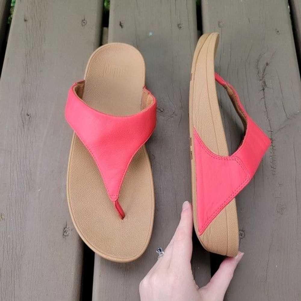 Other FitFlop Lulu Rosy Coral Flip Flop Thong Sli… - image 2