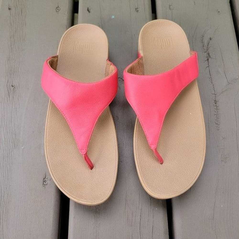 Other FitFlop Lulu Rosy Coral Flip Flop Thong Sli… - image 5