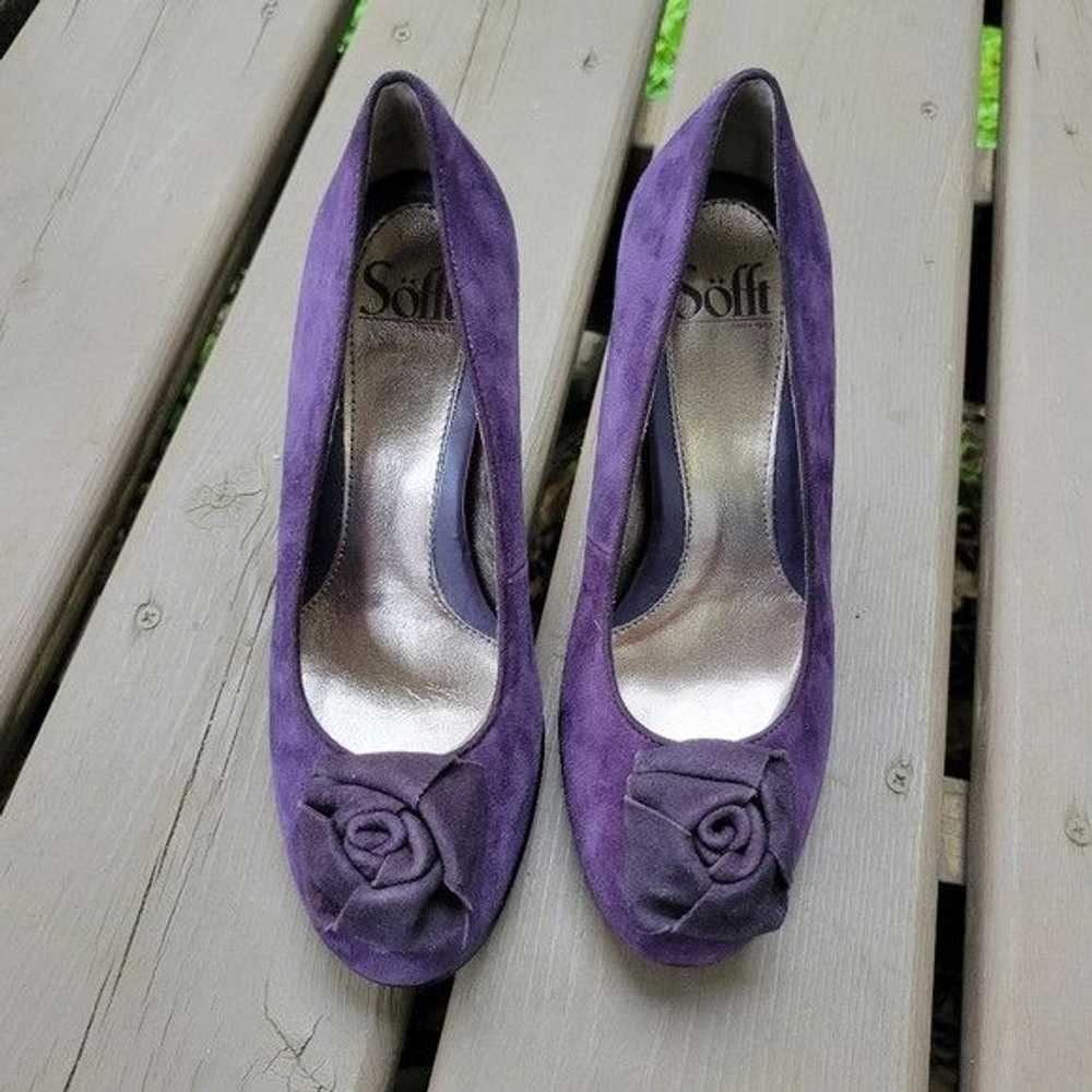 Other Sofft Fiorella Purple Suede Leather 3D Flor… - image 4