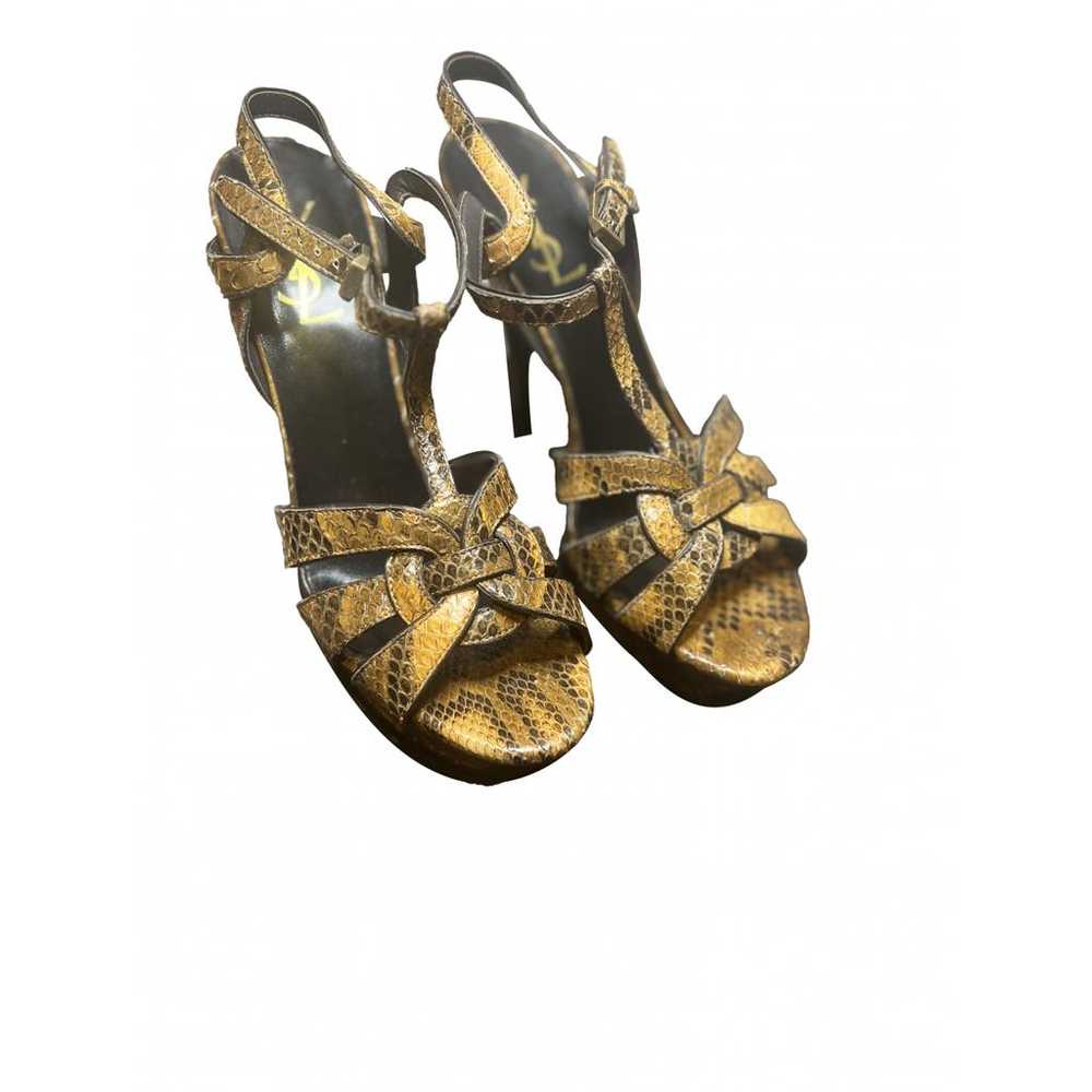 Saint Laurent Tribute python sandal - image 1