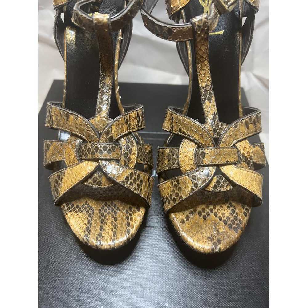 Saint Laurent Tribute python sandal - image 4