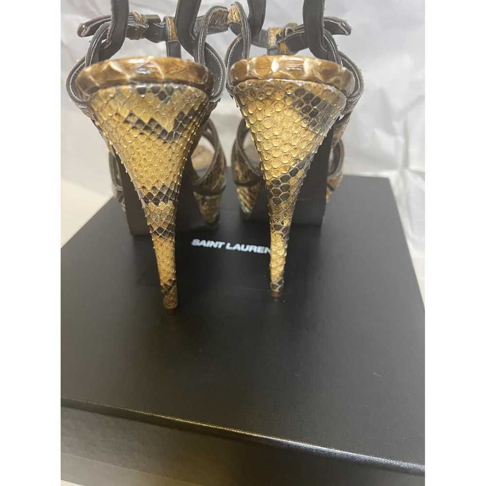 Saint Laurent Tribute python sandal - image 5