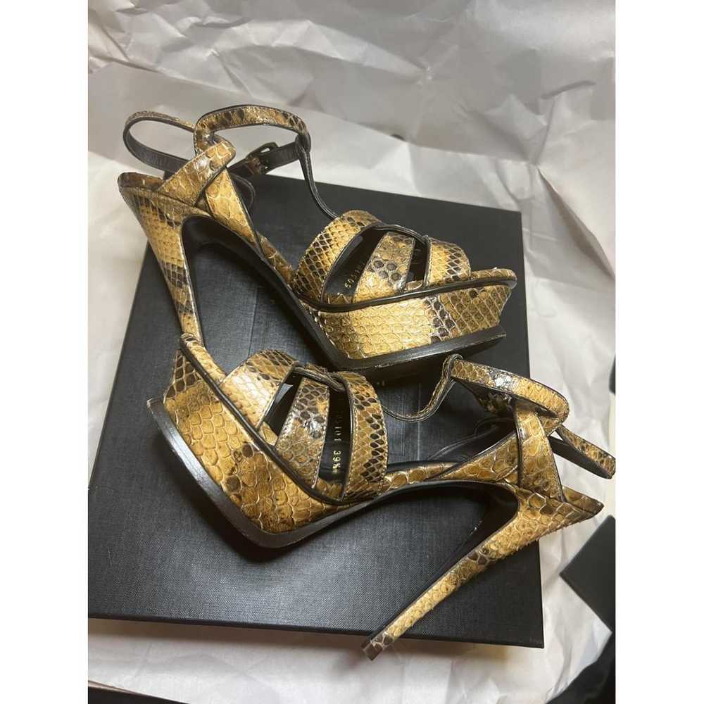 Saint Laurent Tribute python sandal - image 8