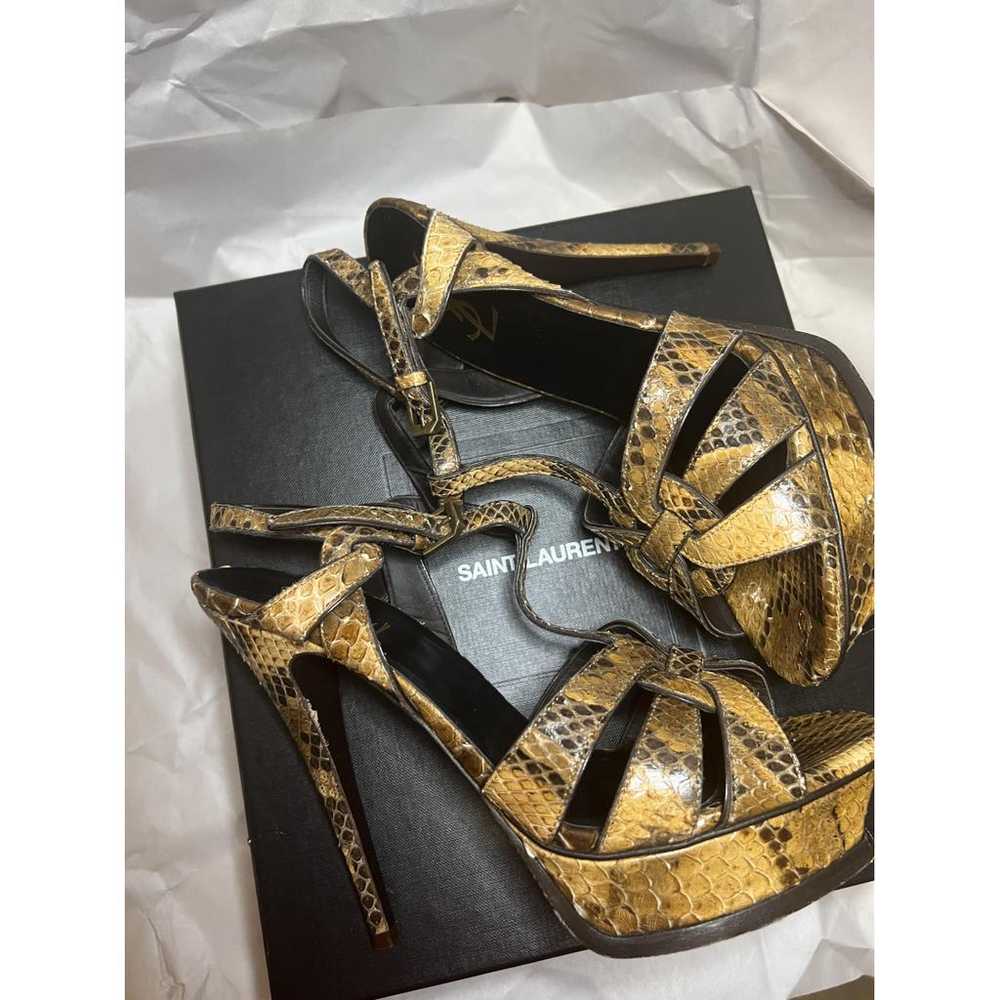 Saint Laurent Tribute python sandal - image 9