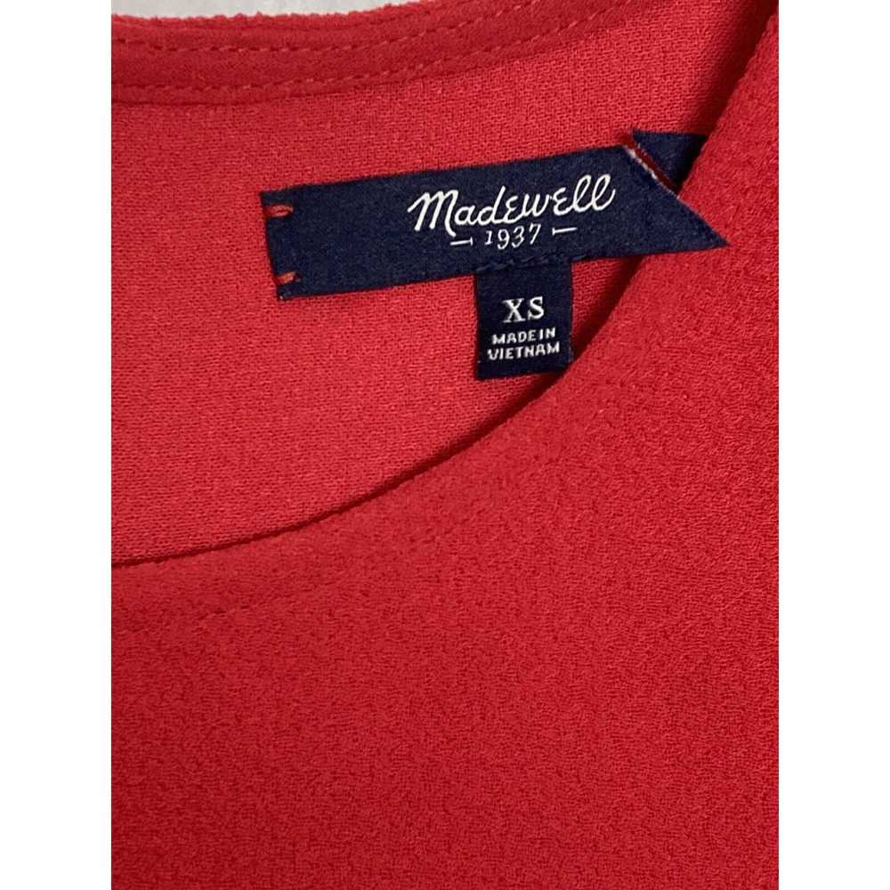 Madewell Womens Tailored T-Shirt Red Short Sleeve… - image 3