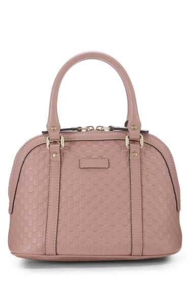 Pink Microguccissima Nice Dome Handbag