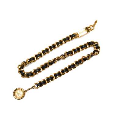 Product Details Chanel Black CC Medallion Chain Be