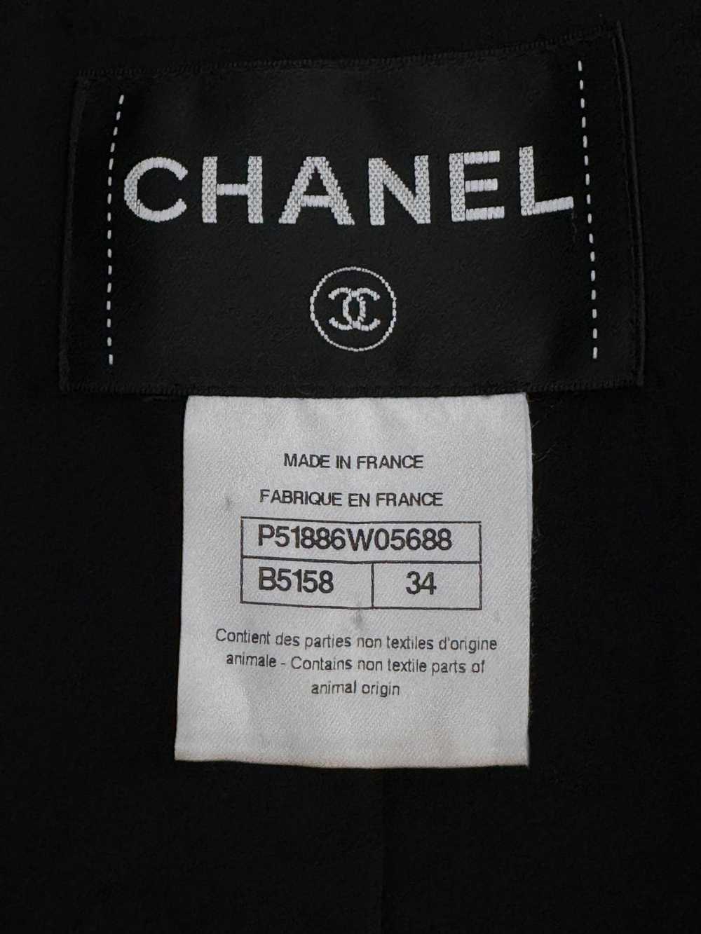 Product Details Chanel Black High Neck Embroidere… - image 8