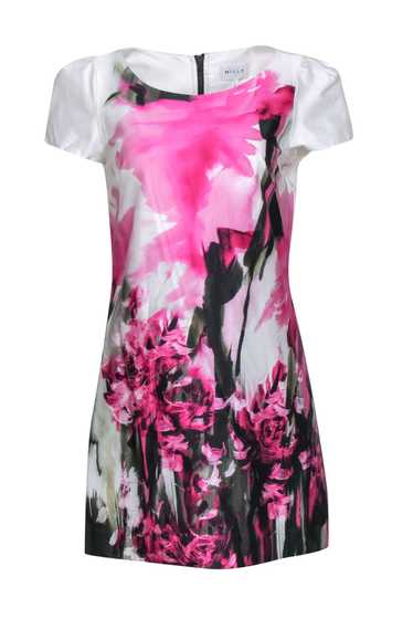 Milly - Ivory, Pink, & Black "Painted Floral Chloe