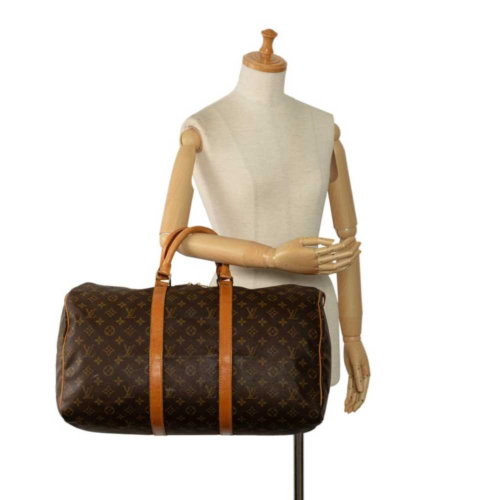 Louis Vuitton Keepall leather travel bag - image 10