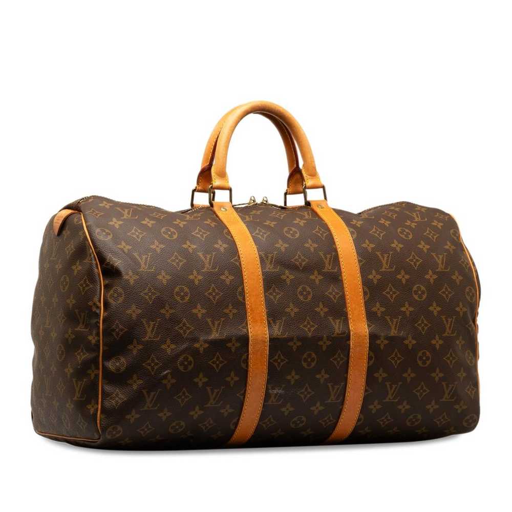 Louis Vuitton Keepall leather travel bag - image 2