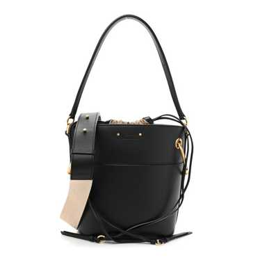 CHLOE Smooth Calfskin Small Roy Bucket Bag Black