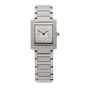 CARTIER Stainless Steel 21mm Tank Francaise Quart… - image 1