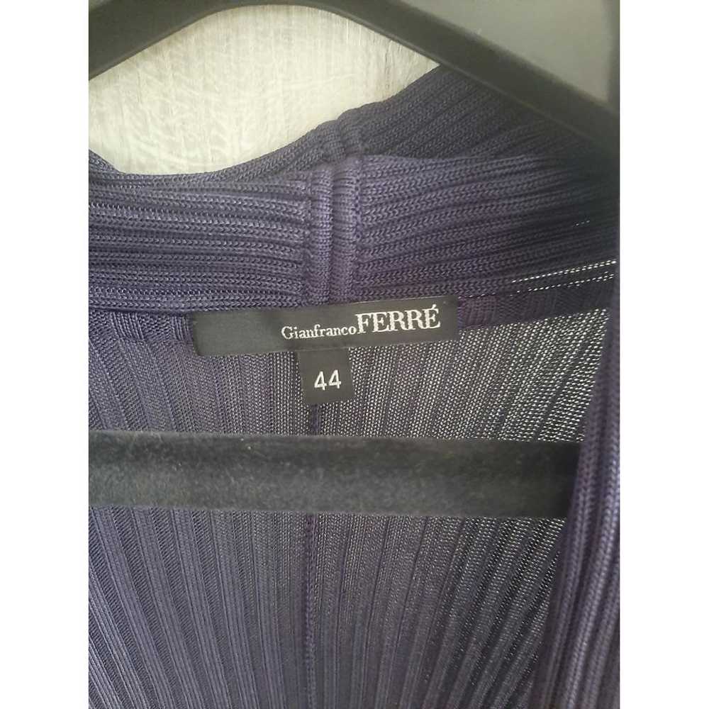 GIANFRANCO FERRE ネイビーニット+カフ袖　希少❣️2000年初期❣️ Gianfranco Ferré Knitwear