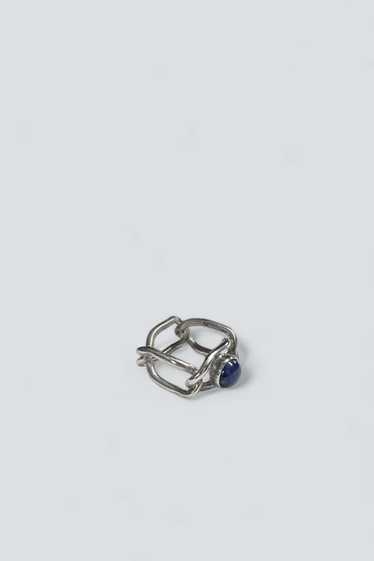 Lapis Chain Ring - Sterling Silver