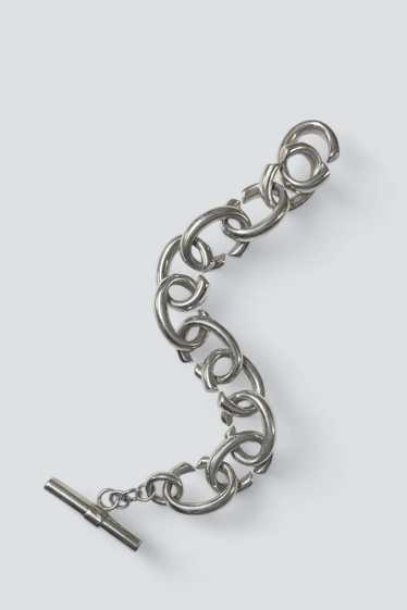 Large Circle Link Bracelet - Sterling Silver