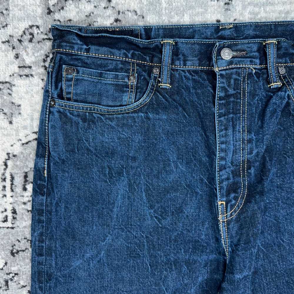 Levi's Levis 522 Selvedge Jeans Raw Denim Slim Ta… - image 7