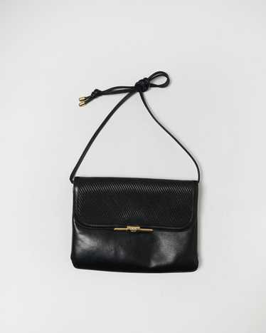 Leather Clutch Bag w/ Shoulder Strap