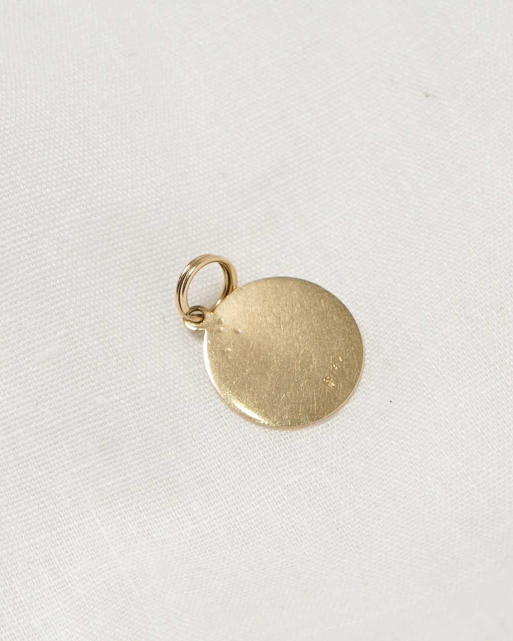 14K Gold St. Christopher Coin Charm - image 3