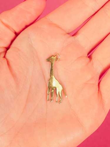 14k Giraffe Charm