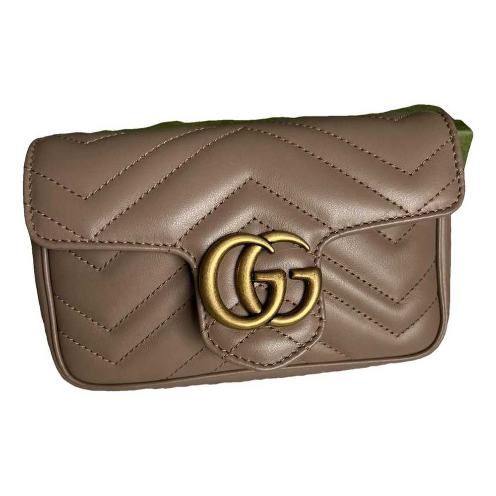 Gucci Gg Marmont Flap leather handbag - image 1