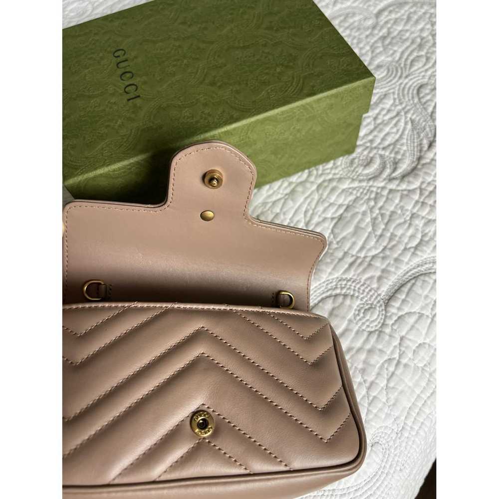 Gucci Gg Marmont Flap leather handbag - image 4