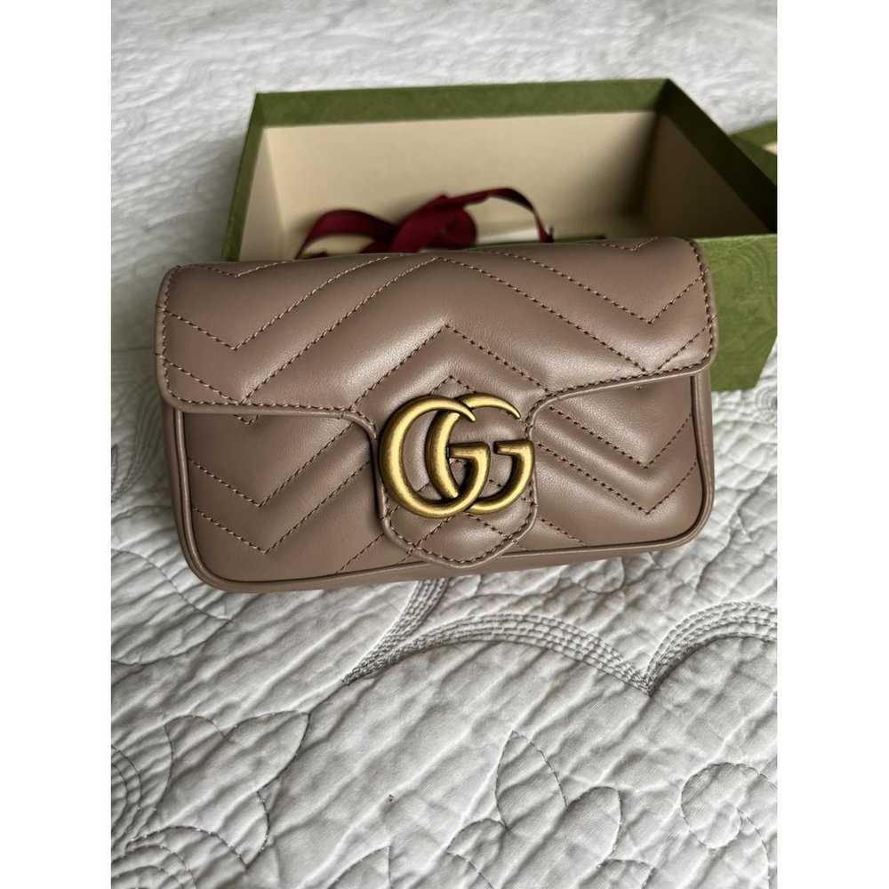 Gucci Gg Marmont Flap leather handbag - image 6