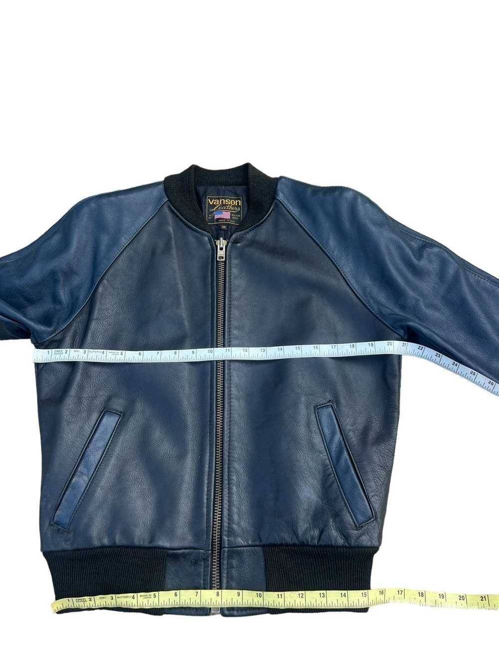 Leather Jacket × Vanson Leathers Vintage Vanson L… - image 2