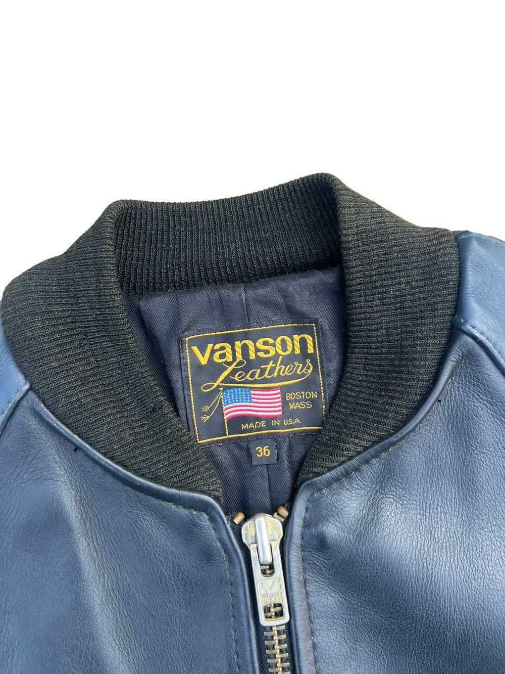 Leather Jacket × Vanson Leathers Vintage Vanson L… - image 4