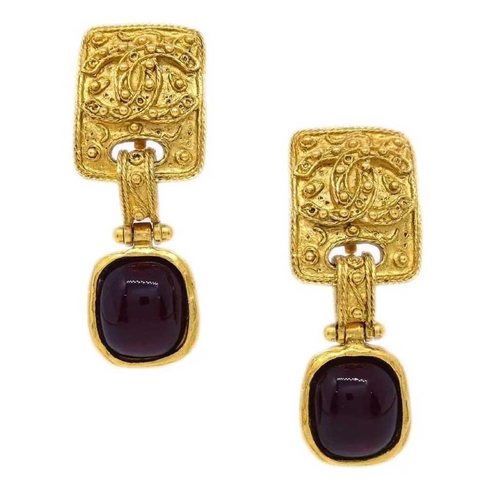 Chanel Yellow gold earrings - image 6
