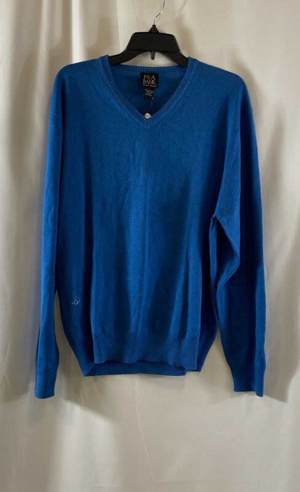 NWT Jos. A. Bank Womens Blue Knitted Long Sleeve … - image 1