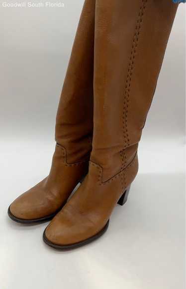 Tory Bruch Leather Brown Womens Boots Size 10M