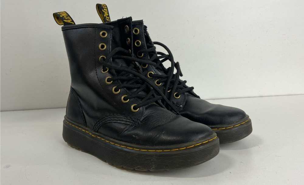 Dr. Martens Zavala Black Leather Combat Boots Wom… - image 4