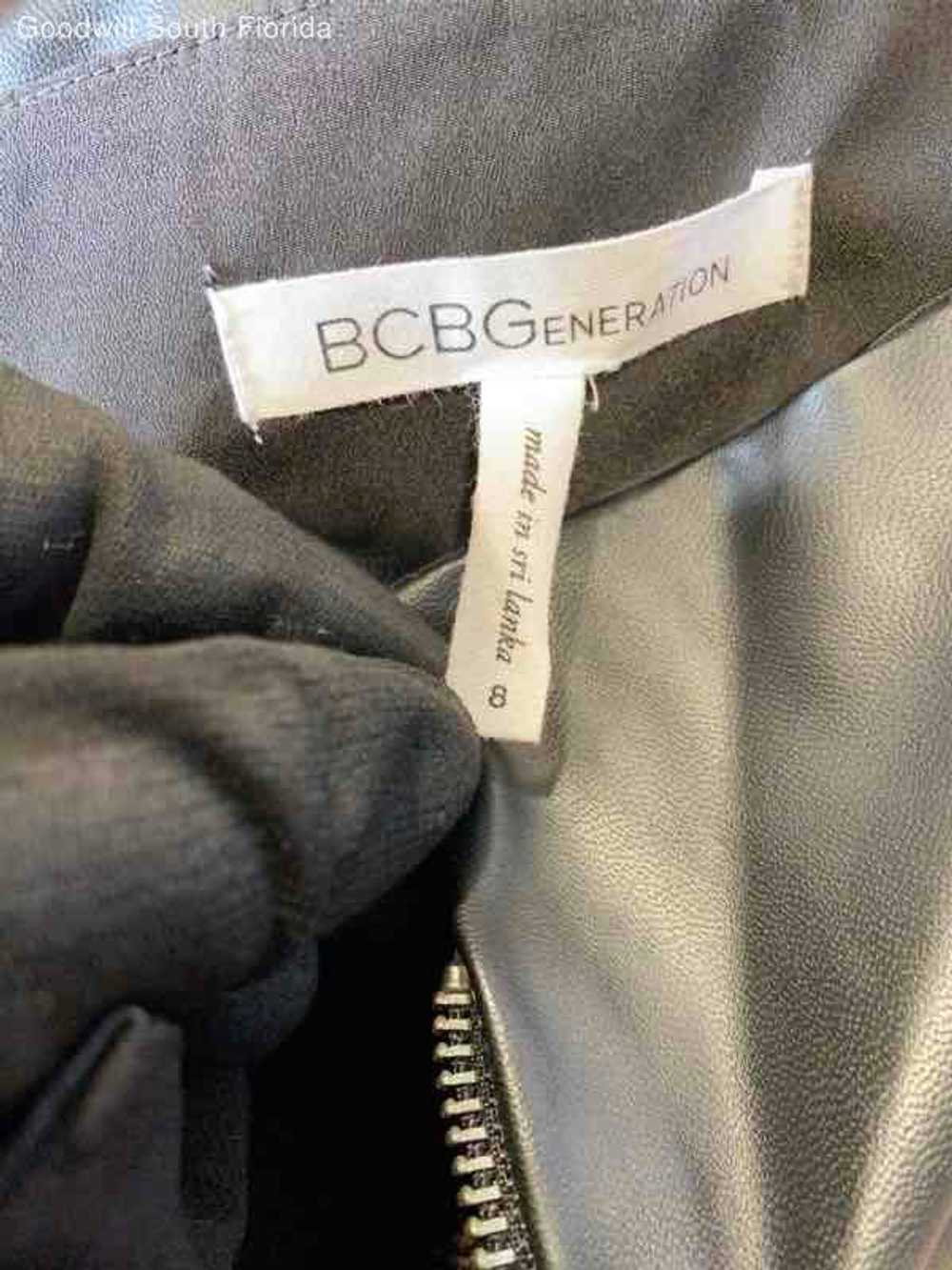 BCBGeneration Womens Black Faux Leather Dress Siz… - image 5