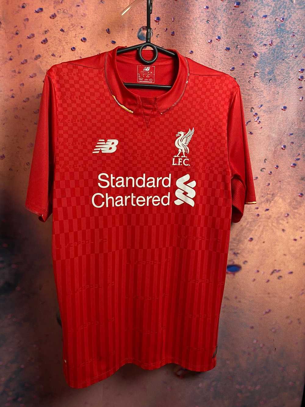 Liverpool × Soccer Jersey × Vintage Liverpool str… - image 1