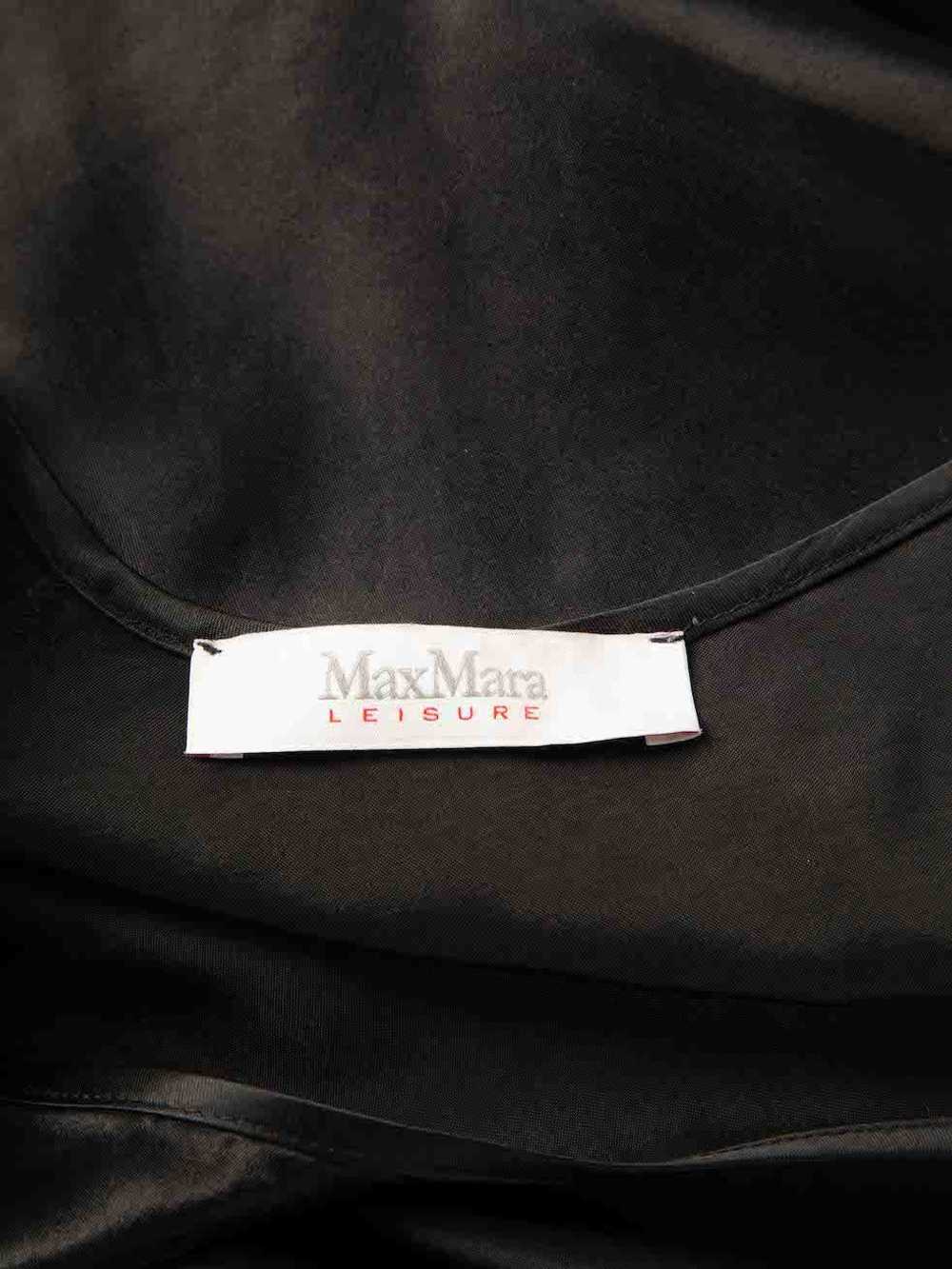 Max Mara Max Mara Leisure Black Scoop Neck Slip D… - image 10