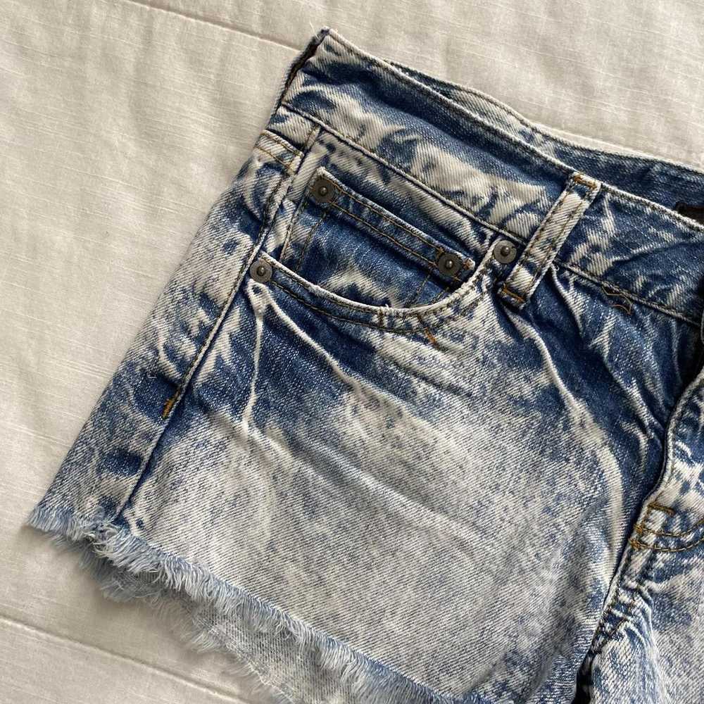 Moussy Moussy Acid Wash Denim Micro Shorts - image 2