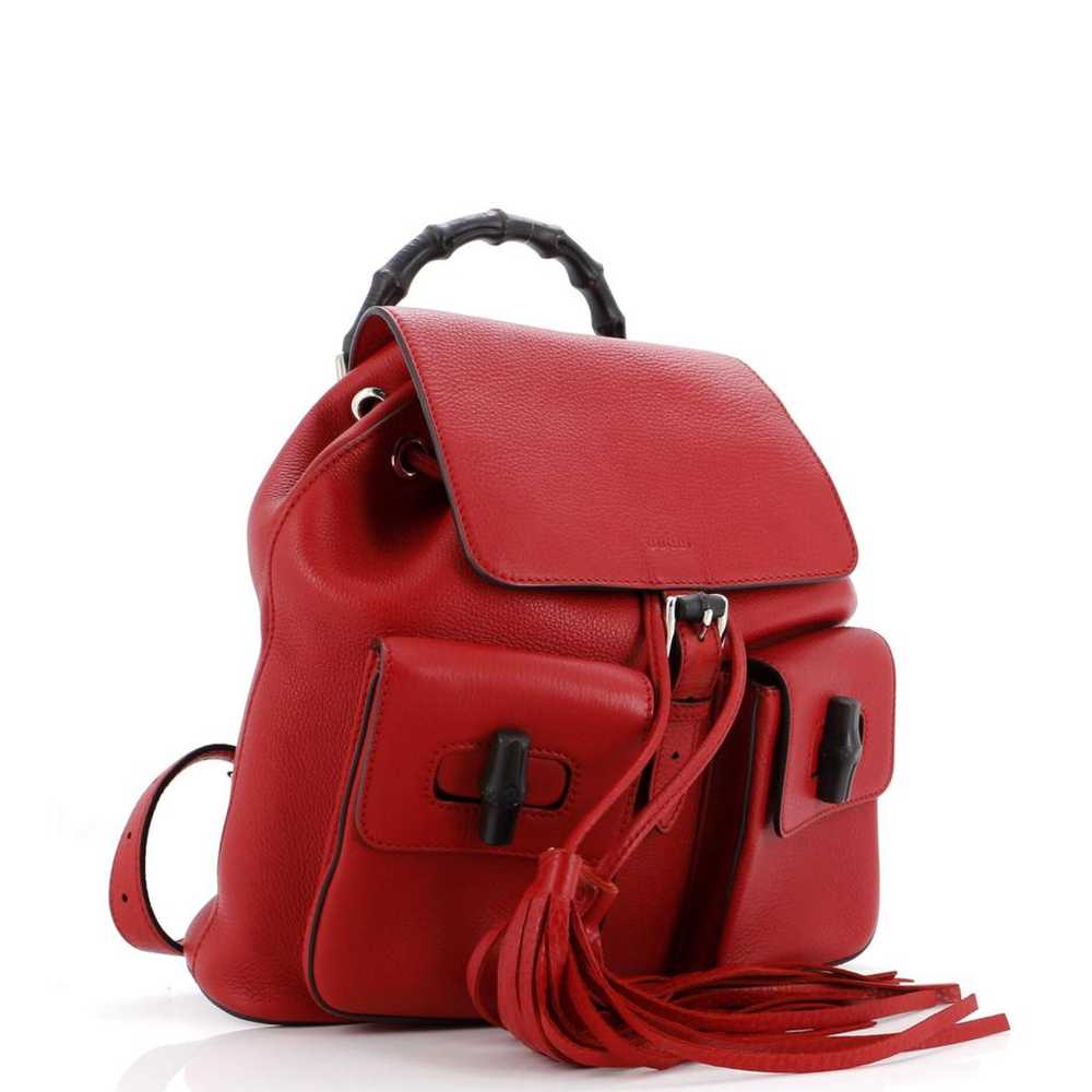 Gucci Leather backpack - image 2