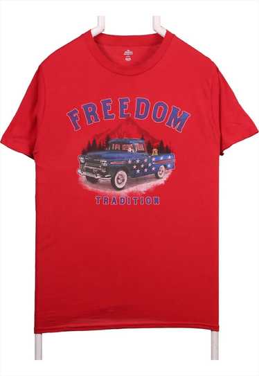 Vintage 90's Celebrate Patriotic T Shirt Short Sl… - image 1