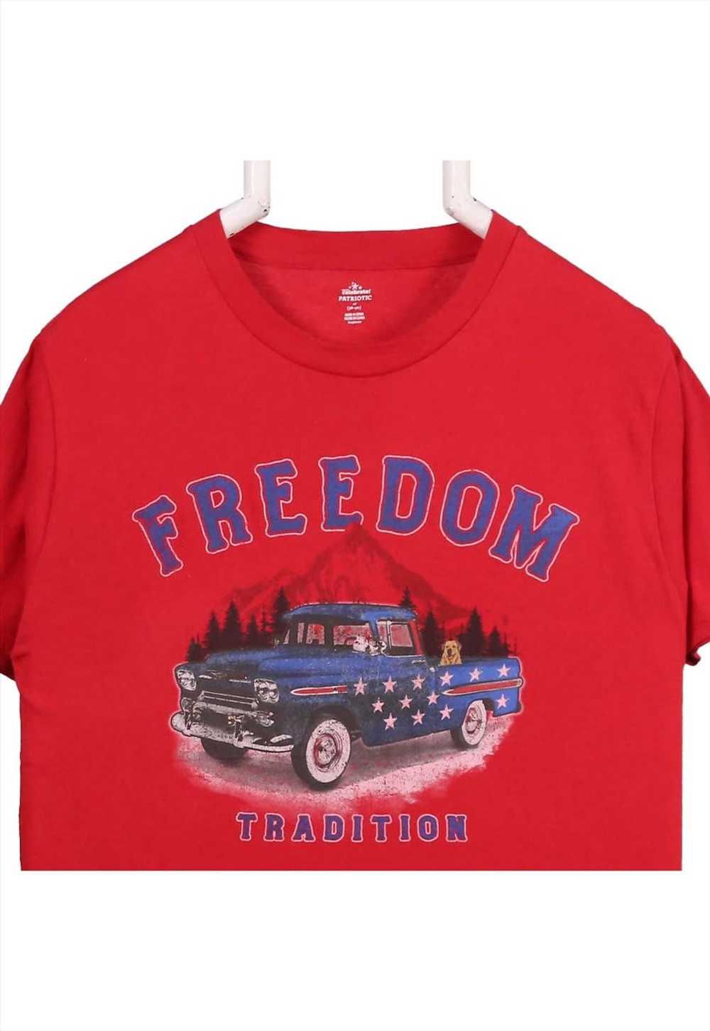 Vintage 90's Celebrate Patriotic T Shirt Short Sl… - image 2