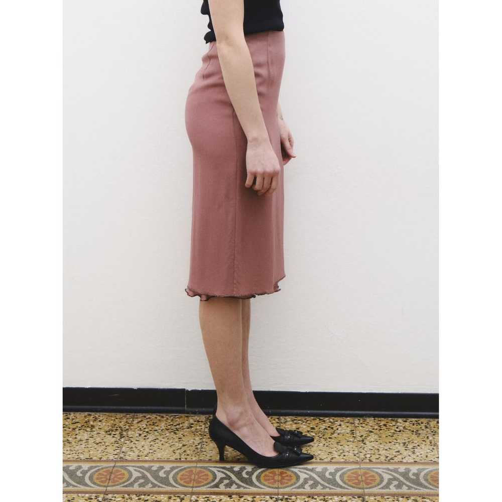 Prada Silk mid-length skirt - image 3