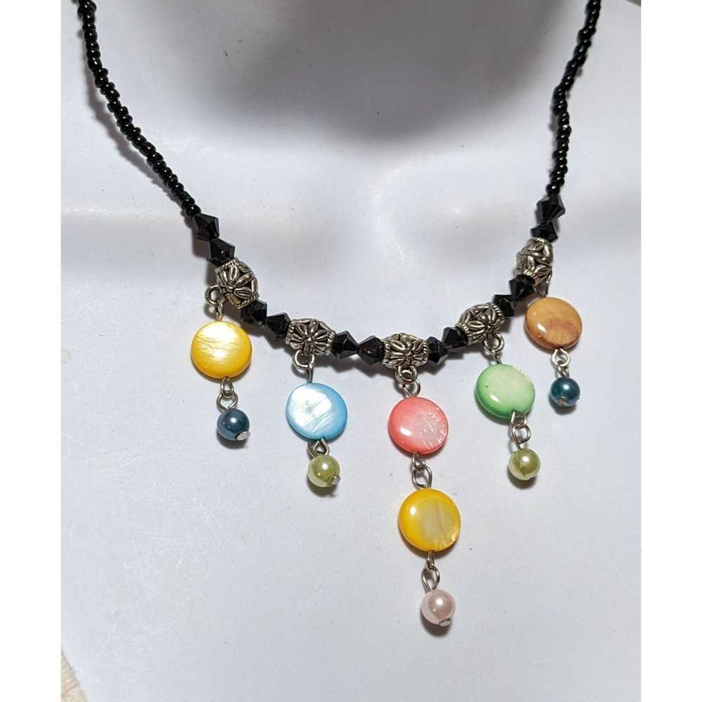 Other Rainbow Shell Fringe Neckalce - image 5