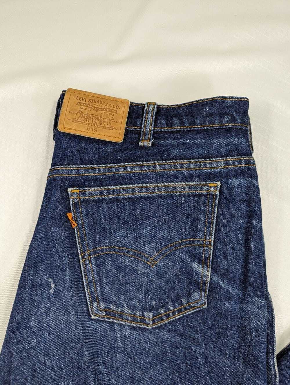 Levi's Vintage Levis 619 Orange Tab Denim Jeans - image 4