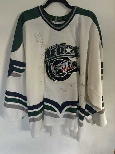 NHL Houston Aeros Vintage team signed jersey*2002* - image 1