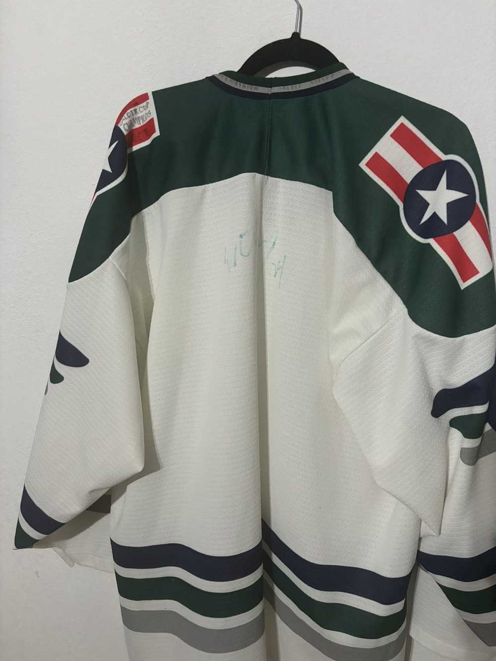 NHL Houston Aeros Vintage team signed jersey*2002* - image 3