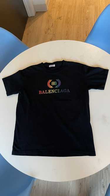 Balenciaga Balenciaga Rainbow Logo T-Shirt