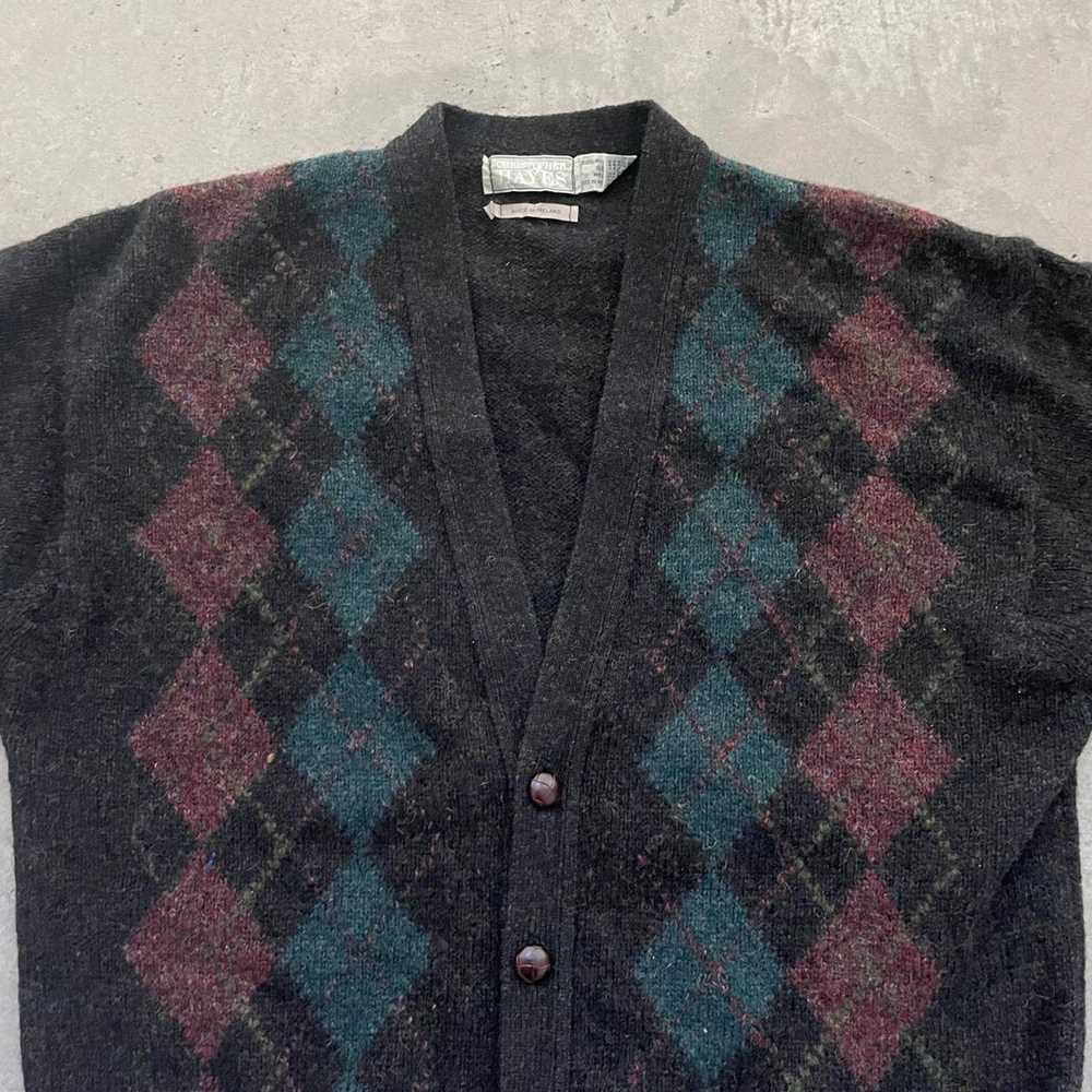 Vintage Vintage Wool Patterned Cardigan - image 2