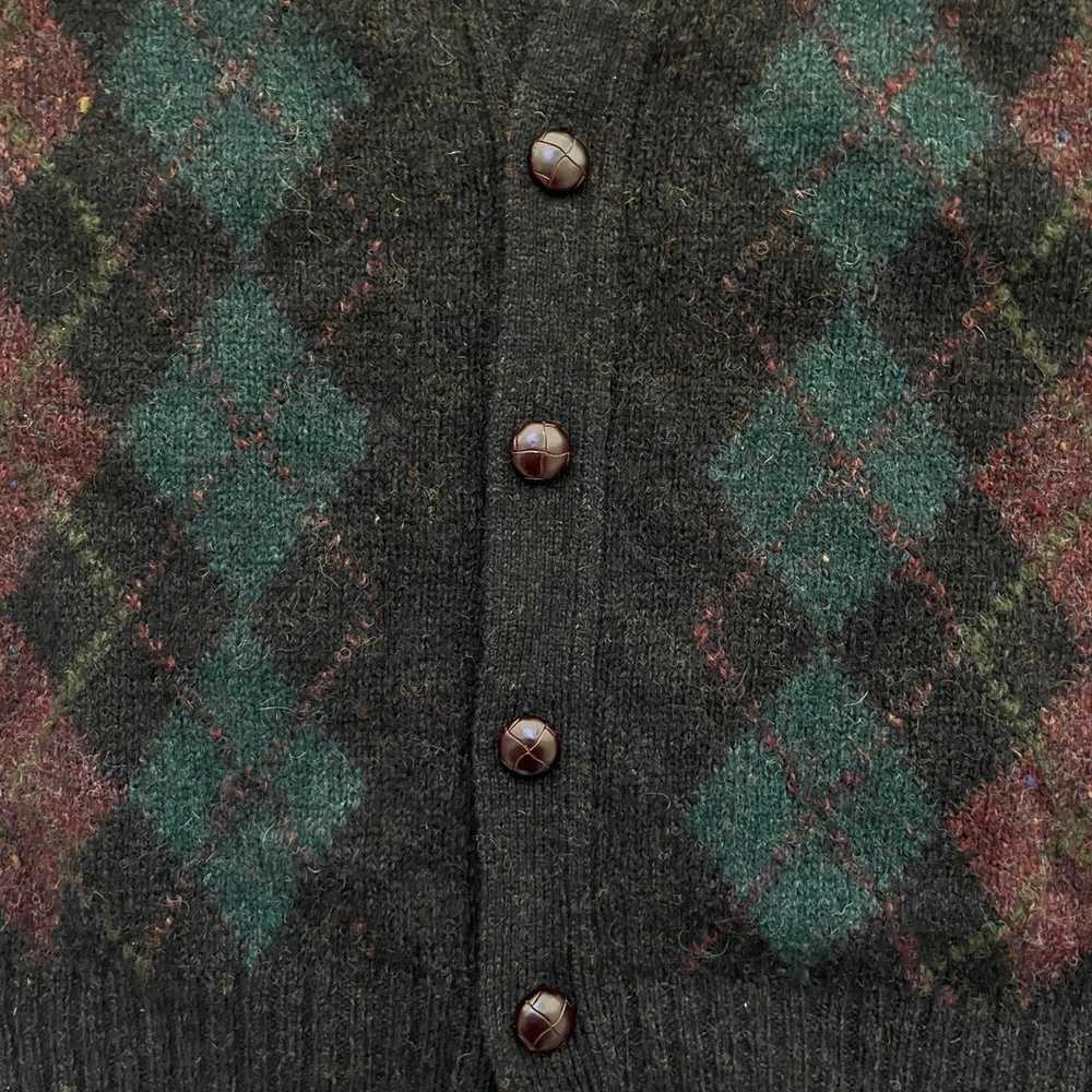 Vintage Vintage Wool Patterned Cardigan - image 3