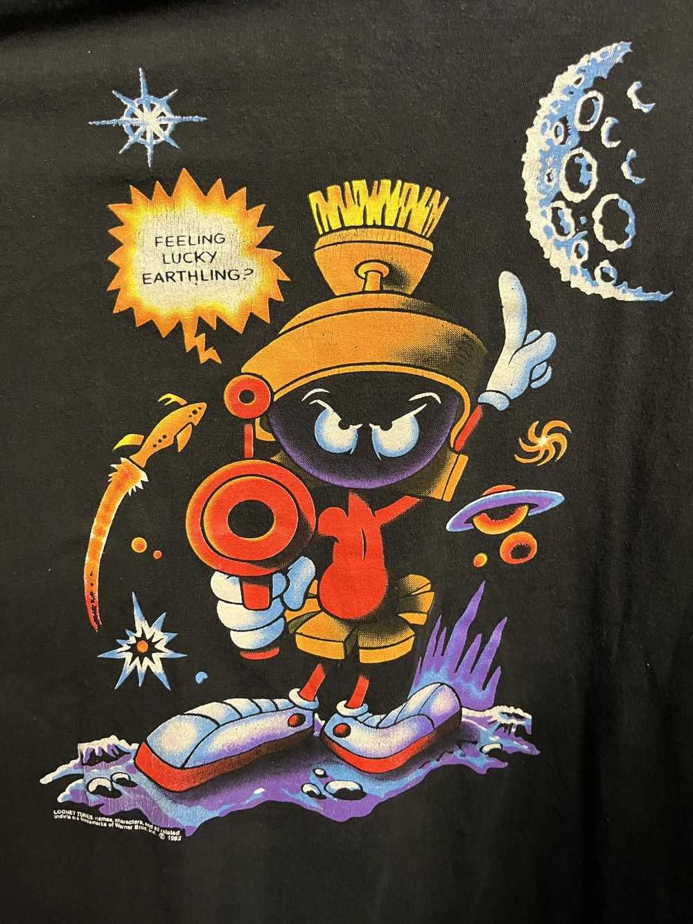 Designer Vintage Marvin the Martian T-shirt Loone… - image 3