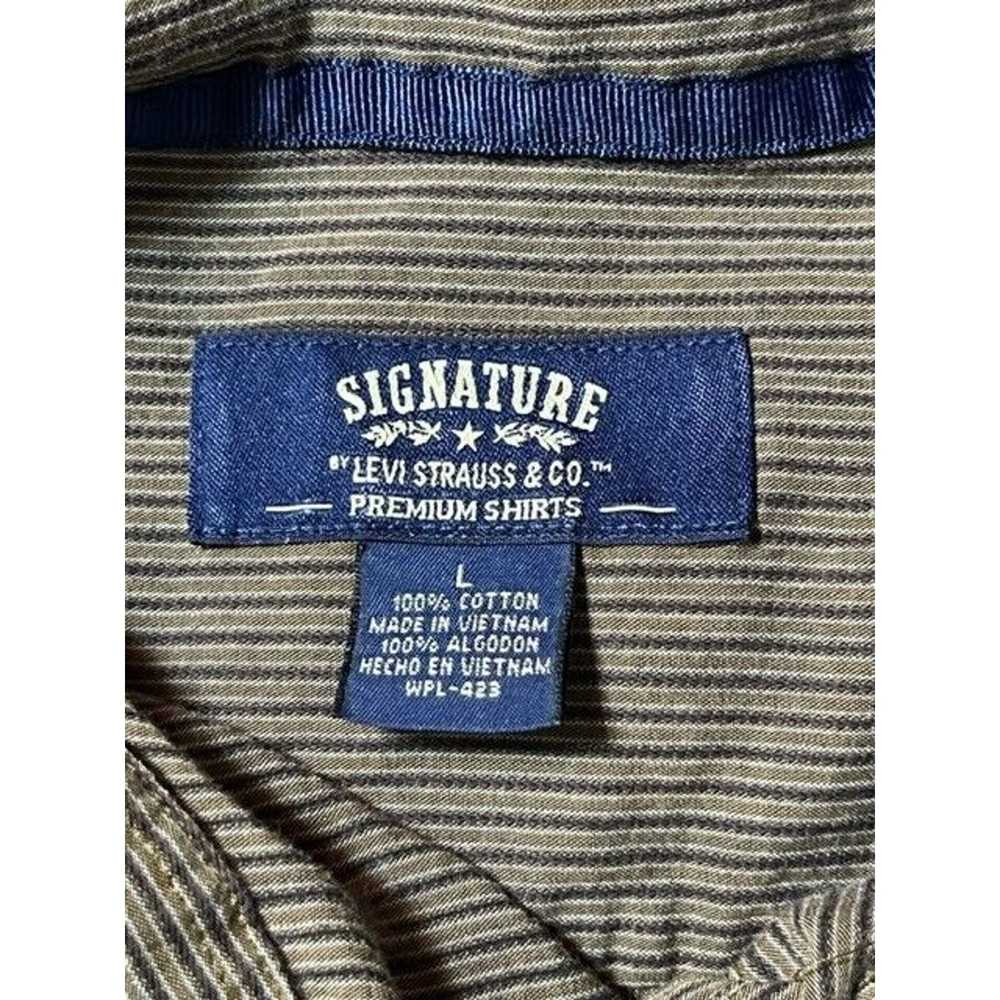 Levi's Signature By Levi's Shirt Mens L Striped B… - image 6